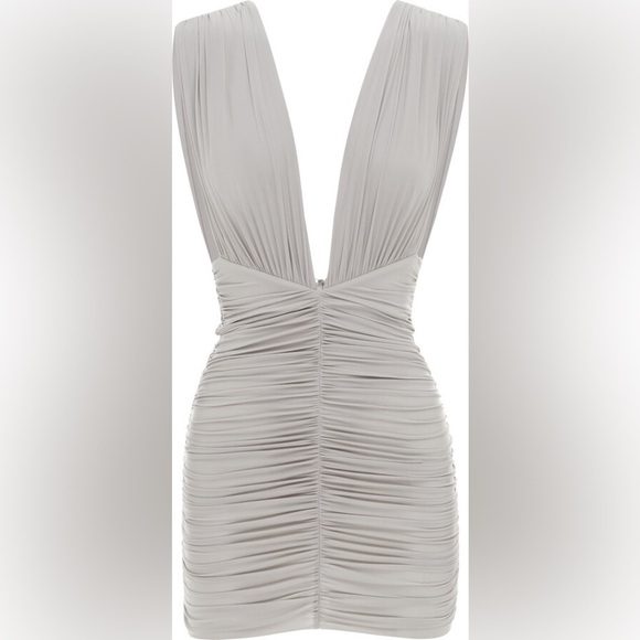 Alex Perry Keanan Plunging Ruched Mini Dress - Picture 3 of 5